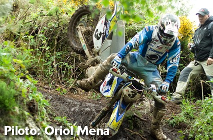 Técnica de pilotaje de enduro. Saber caer