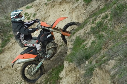 Prueba KTM EXC250F con embrague automático Rekluse.