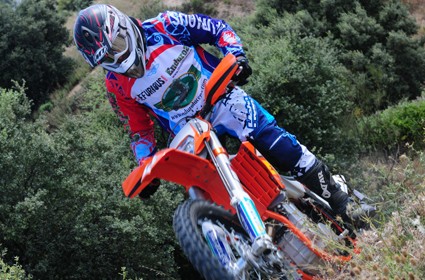 Prueba KTM 450 EXC Factory Edition 2011. La sonrisa del ganador.